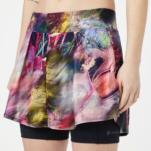 NWT Adidas Watercolor Floral Melbourne Tennis Skort